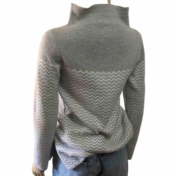 ASPEN sweater white & Gray turtleneck size:XS - Picture 4 of 12